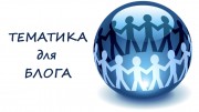 Тематическая направленность БЛОГОВ
